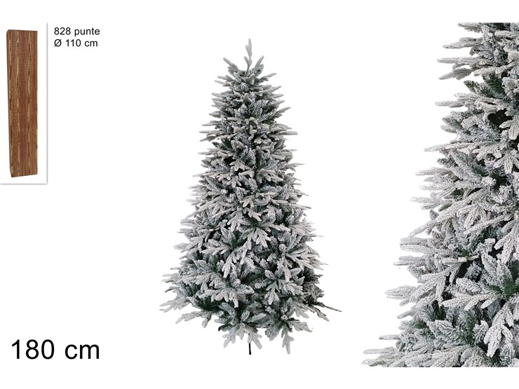 ALBERO PEPVC Cm.180 828P.INNEVATO230932 - Natale > Alberi > Innevati - Ingrosso B2B Magazzini Scatigna