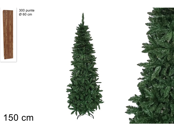 ALBERO SLIM Cm.150 300PUNTE YJ230933-150 - Natale > Alberi > Slim - Ingrosso B2B Magazzini Scatigna