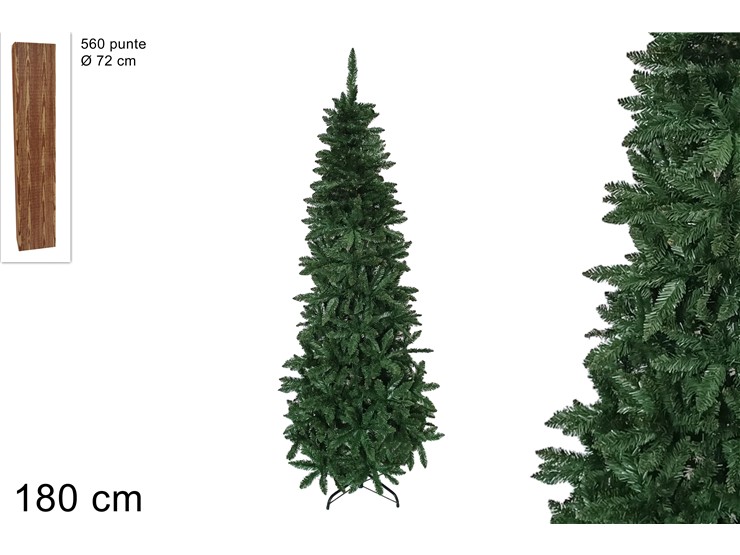 ALBERO SLIM Cm.180 560PUNTE YJ230933-180 - Natale > Alberi > Slim - Ingrosso B2B Magazzini Scatigna