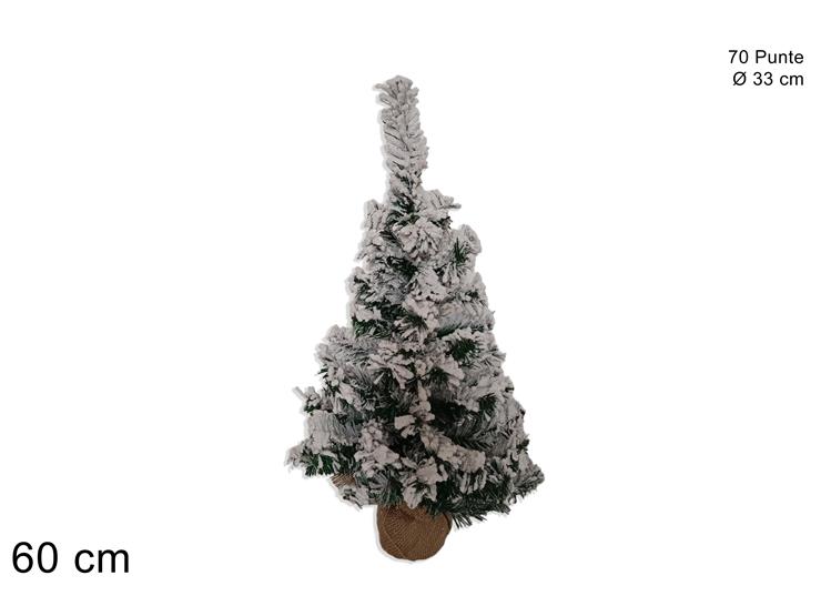 ALBERO INNEVATO Cm.60 70PUNTE YJ230935 - Natale > Alberi > Alberelli - Ingrosso B2B Magazzini Scatigna