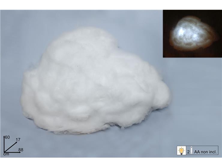 NUVOLA C/LUCE FREDDA BATT.Cm.88 723AA118 - Natale > Nativita Accessori > Elementi Per Presepe - Ingrosso B2B Magazzini Scatigna
