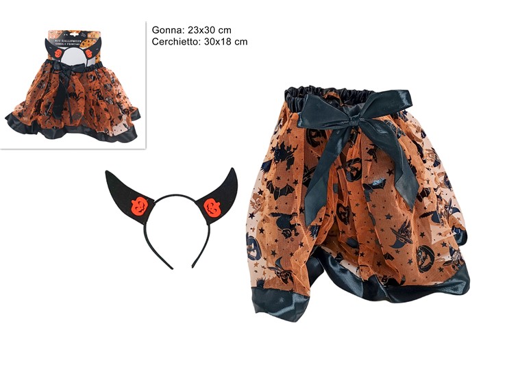 CERCHIETTO HALLOW.C/GONNELFIOC.222-009 - Eventi > Halloween > Vestiti Accessori - Ingrosso B2B Magazzini Scatigna