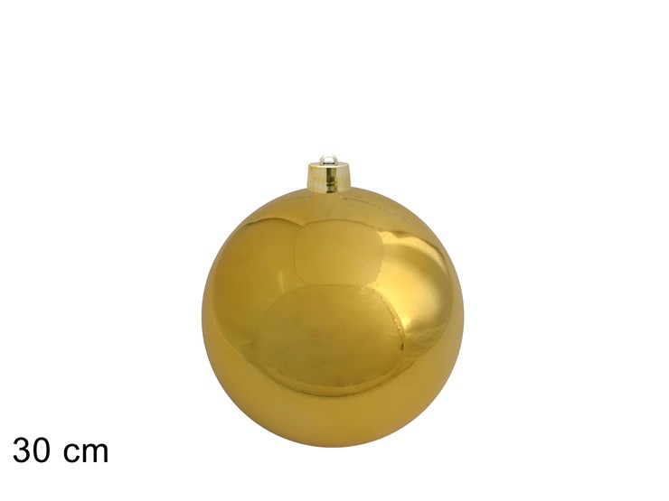 PALLA LUCIDA ORO Cm.30 JNP2523-2 - Natale > Sfere > Lucide - Ingrosso B2B Magazzini Scatigna