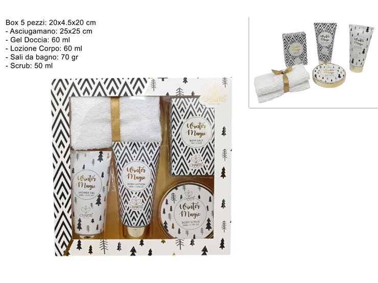 CONF.REG. NATALIZIA ROSSO/ORO SET DA BAG - Natale > Beauty Box > Set Regalo Forme - Ingrosso B2B Magazzini Scatigna
