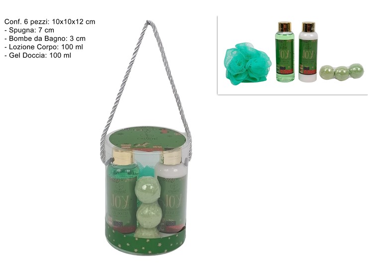 CONF.REG. NATALIZIA ROSSO SET DA BAGNO3P - Preordine Natale > Beauty Box - Ingrosso B2B Magazzini Scatigna