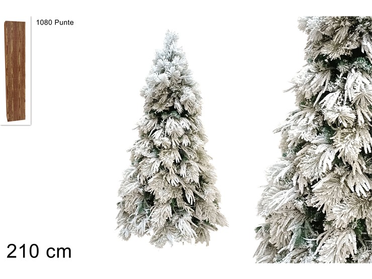 ALBERO INNEVATO Cm.210 1080P.PL25Y7006/B - Natale > Alberi > Innevati - Ingrosso B2B Magazzini Scatigna