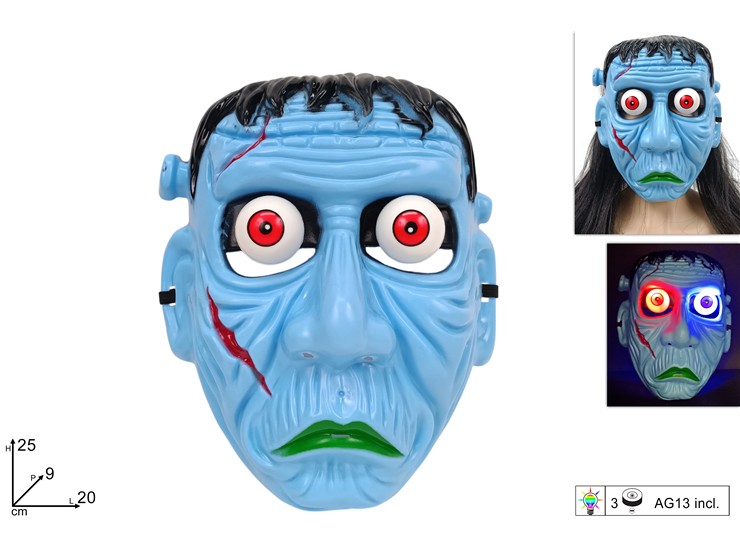 MASCHERA MOSTRO C/OCCHI A MOLLA 2025291 - Halloween > Vestiti Accessori > Maschere - Ingrosso B2B Magazzini Scatigna