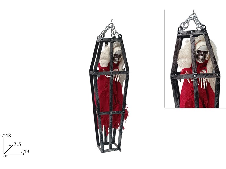 APPENDINO BARA CON MOSTRO XBF0105 - Halloween > Decorazioni > Decorazioni Teschi - Ingrosso B2B Magazzini Scatigna