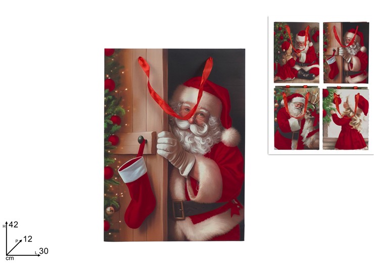 BUSTA REGALO 304212cm SCEN NAT VELROS4 - Preordine Natale > Confezionamento > Buste - Ingrosso B2B Magazzini Scatigna