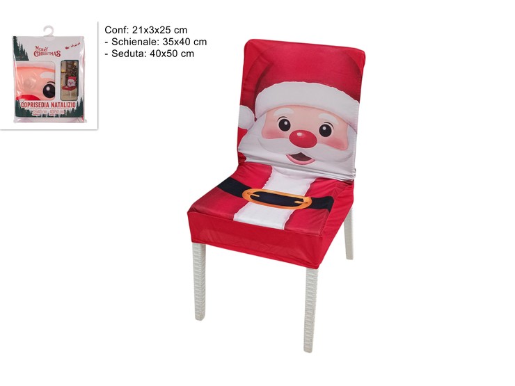 COPRISEDIA BABBO NATALE XCN34641 - Natale > Casa Arredo > Accessori Tessuto - Ingrosso B2B Magazzini Scatigna