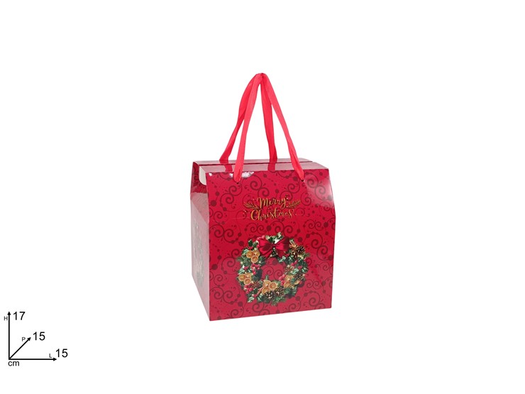 SCATOLA NATALIZIA Cm.151517 CMXCY26-01 - Natale > Confezionamento > Box E Scatole - Ingrosso B2B Magazzini Scatigna