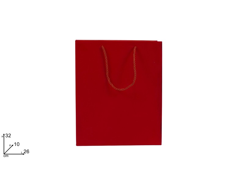 BUSTA REG.EFF.VELL.ROSSO 322610 X-04 - Natale > Confezionamento > Buste Regalo - Ingrosso B2B Magazzini Scatigna