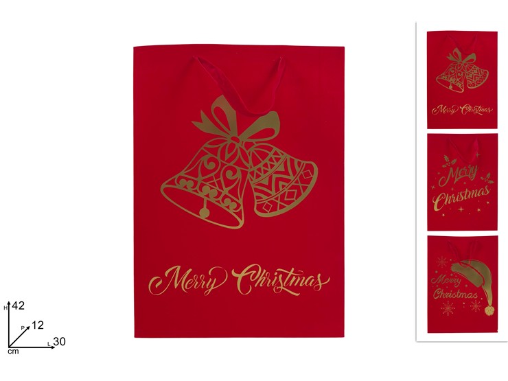 BUSTA REG 423012cm VELROS/SCRIT OR ZY - Preordine Natale > Confezionamento > Buste - Ingrosso B2B Magazzini Scatigna