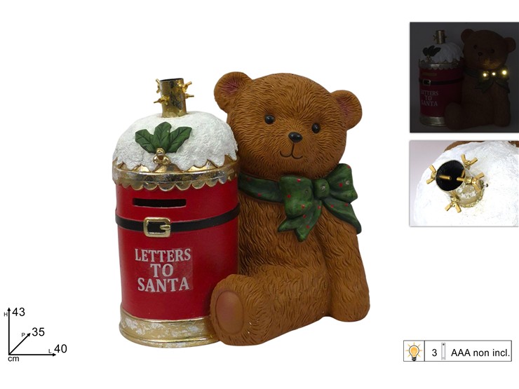 BASE ALBERO CASSETPOSTC/ORSETC/LUCEZML25 - Preordine Natale > Basi Albero - Ingrosso B2B Magazzini Scatigna