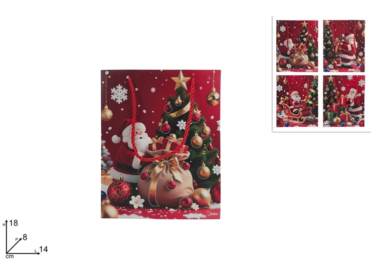 BUSTA REG18148cm DECBABNATC/GLIT4AS26X - Preordine Natale > Confezionamento > Buste - Ingrosso B2B Magazzini Scatigna