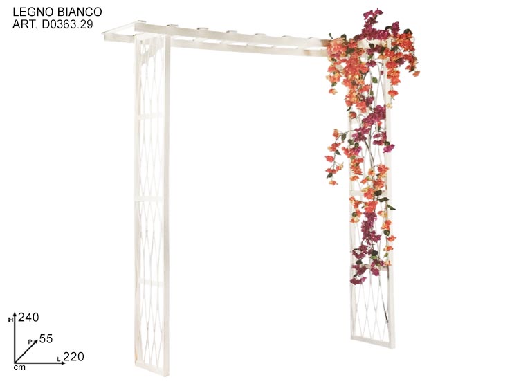PERGOLATO ARCO 220X55H240 - Eventi > Matrimonio > Strutture Allestimenti - Ingrosso B2B Magazzini Scatigna