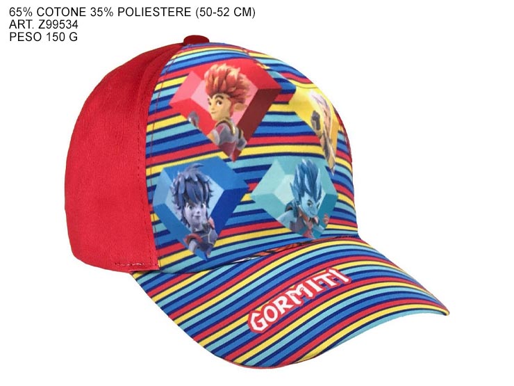 CAPPELLO KIDS GORMITI  MULT.Z99534 MC - Summer > Borse E Accessori Da Spiaggia > Cappelli - Ingrosso B2B Magazzini Scatigna