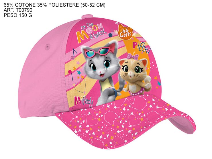 IT'S SUM.KIDS CAPPEL.44 GAT.MULT.T00790 - Summer > Borse E Accessori Da Spiaggia > Cappelli - Ingrosso B2B Magazzini Scatigna