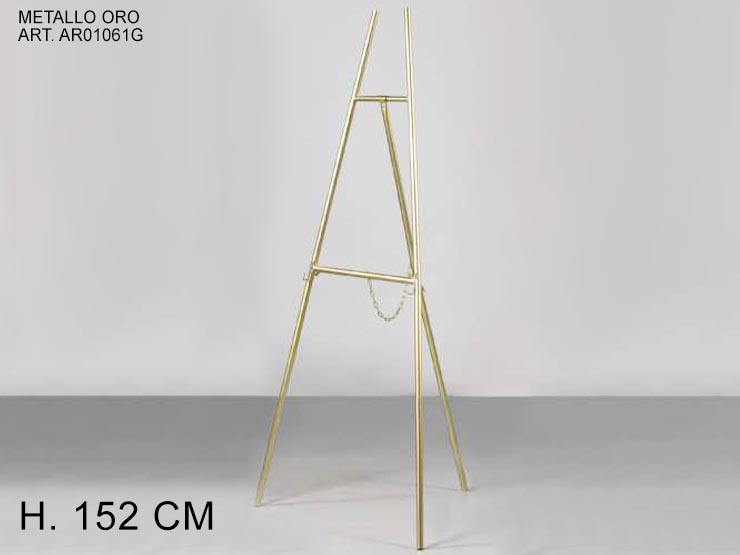 PORTA MENU' SOTTILE H152 ORO - Eventi > Matrimonio > Strutture Allestimenti - Ingrosso B2B Magazzini Scatigna