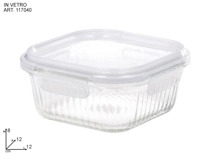 CONT VET BOROSCOP CHIU ER 12X12XH8 1170 - Everyday > Cucina > Contenitori E Conservazione - Ingrosso B2B Magazzini Scatigna