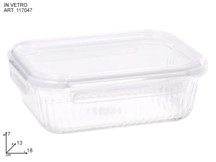 CONT VET BOROSCOP CHIU ER 18X13XH7 1170 - Everyday > Cucina > Contenitori E Conservazione - Ingrosso B2B Magazzini Scatigna
