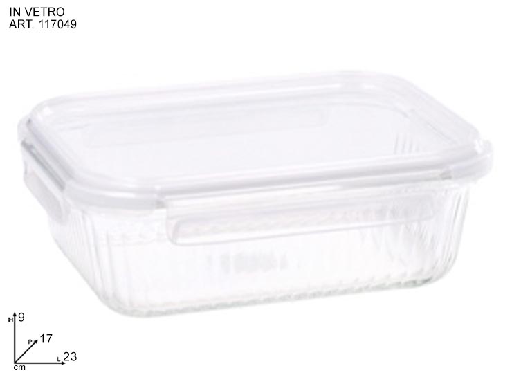 CONT VET BOROSCOP CHIU ER 23X17XH9 1170 - Everyday > Cucina > Contenitori E Conservazione - Ingrosso B2B Magazzini Scatigna