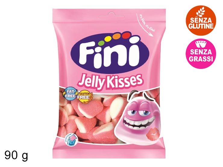KISS FRAGOLA ZUCCHERATO 90GR - Dolciumi > Caramelle E Gommose > Fini - Ingrosso B2B Magazzini Scatigna