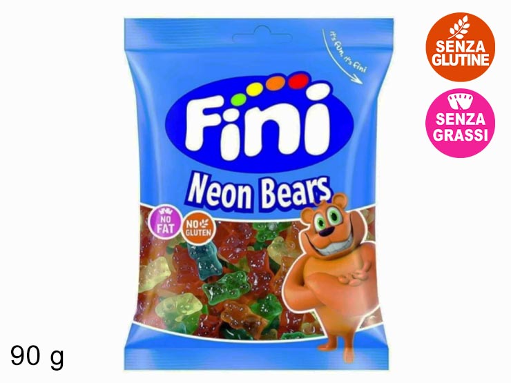 NEON BEARS 90GR - Dolciumi > Caramelle E Gommose > Fini - Ingrosso B2B Magazzini Scatigna